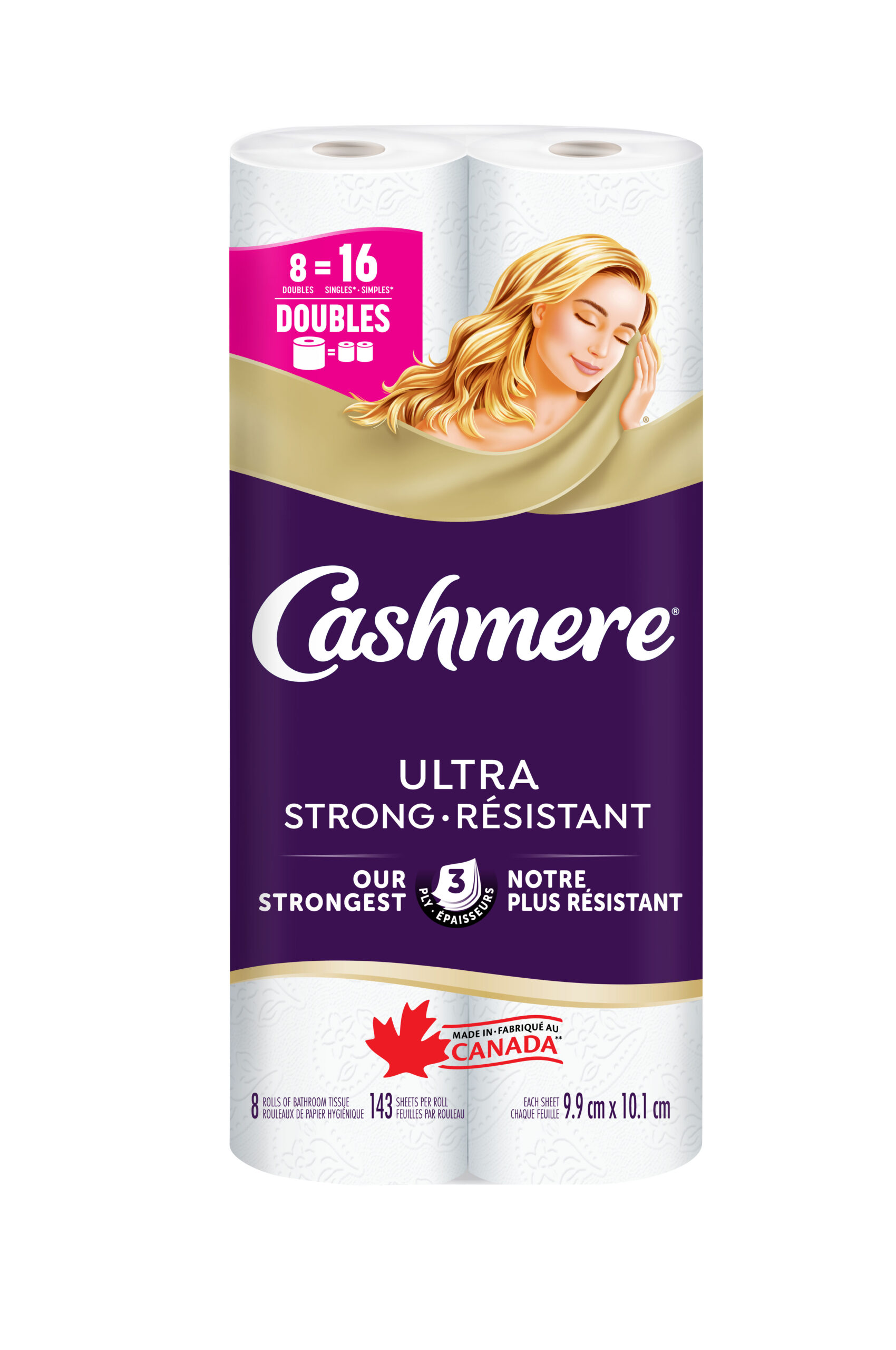 Wholesale Cashmere UL BT 8DR=16R 3Ply 143s (8 Rolls)