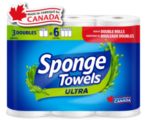 Wholesale Sponge Towels Ultra 3DR=6R 2Ply 128s (3 Rolls)
