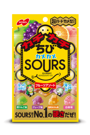 Wholesale Nobel Little Kamekame Sours Hard Gummy Fruit Assorted Flavor (70g)