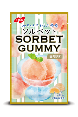Wholesale Nobel Sorbet Gummy White Peach (50g)