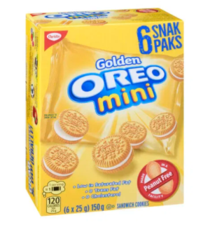 Wholesale Mr.Christie's Snak Paks Mini Golden Oreo (6x25g)